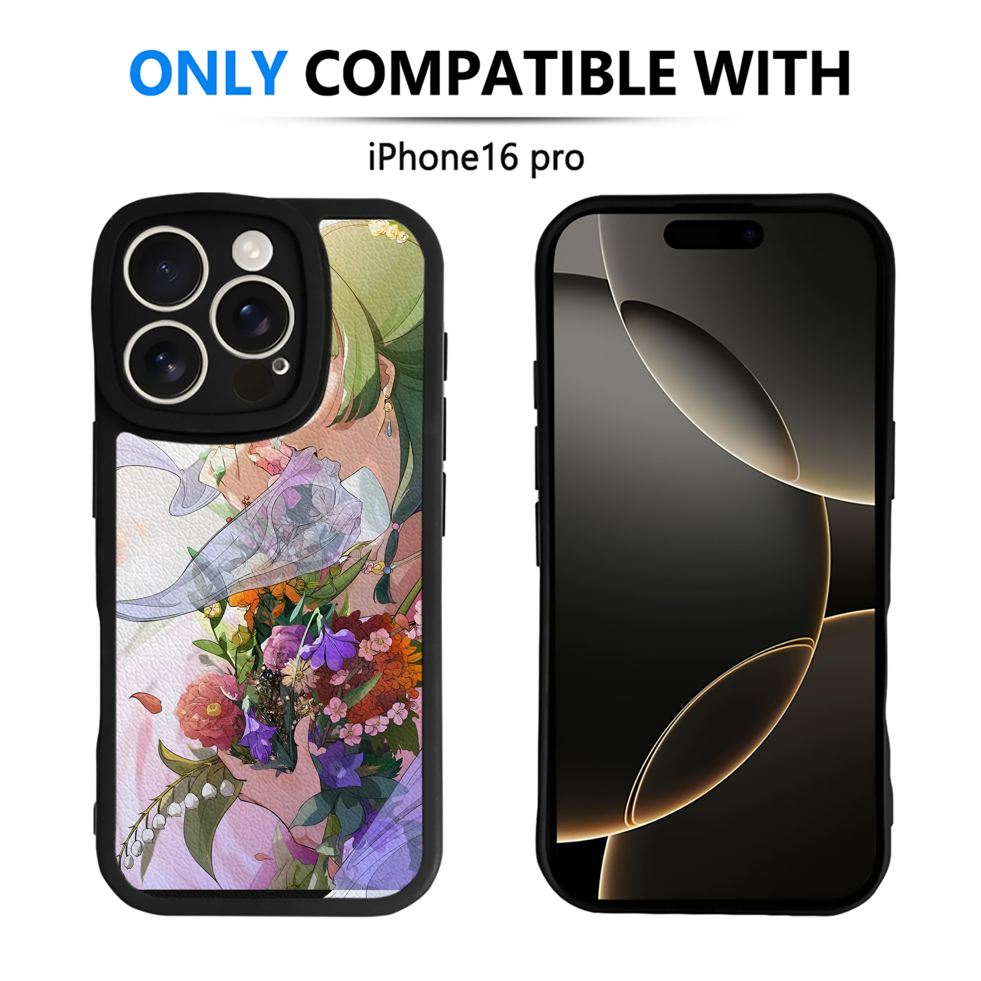 （画像用） 薬屋のひとりごと The Apothecary Diaries 【iPhone 16シリーズ対応】シリコンスマホケース（レザー調） 材質：シリコン